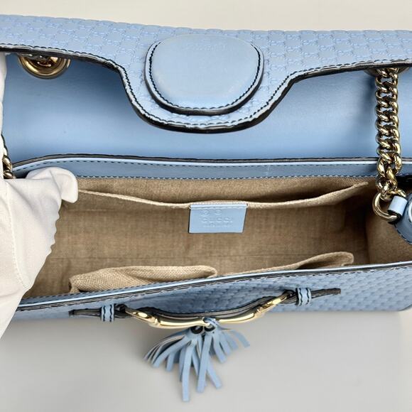 Pre-Owned Gucci GG Microguccissima leather Medium Emily Chain Shoulder Bag - Picture 8 of 14